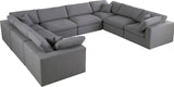 Serene Modular Sectional with Soft Black Linen Fabric and Cloud-Like Comfort for Stylish Living