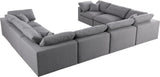 Serene Modular Sectional with Soft Black Linen Fabric and Cloud-Like Comfort for Stylish Living