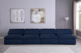 Serene Deluxe Comfort Modular Sofa with Soft Textured Fabric and Overstuffed Feather Cushions