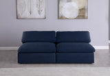 Serene Deluxe Comfort Modular Sofa with Soft Textured Fabric and Overstuffed Feather Cushions
