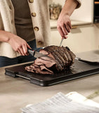 Cut&Carve™ Plus Multi-function Black Chopping Board
