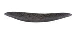 Chiseled Texture Black Iron Elongated Tray- Small