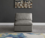Plush Modular Armless Chair with Cloud-Like Comfort and Overstuffed Cushions for Ultimate Relaxation