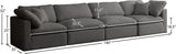 Plush Modular Sofa - Luxurious Cloud-Like Comfort with Soft Overstuffed Cushions for Relaxation