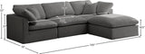 Plush Velvet Modular Sectional Sofa - Cloud-Like Comfort with Overstuffed Cushions & Custom Style