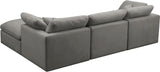 Plush Velvet Modular Sectional Sofa - Cloud-Like Comfort with Overstuffed Cushions & Custom Style