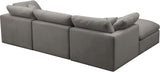 Plush Velvet Modular Sectional Sofa - Cloud-Like Comfort with Overstuffed Cushions & Custom Style
