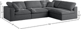 Plush Velvet Modular Sectional Sofa - Cloud-Like Comfort with Overstuffed Cushions & Custom Style