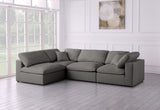 Plush Velvet Modular Sectional Sofa - Cloud-Like Comfort with Overstuffed Cushions & Custom Style