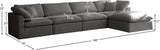 Plush Velvet Modular Sectional Sofa - Cloud-Like Comfort with Overstuffed Cushions & Custom Style