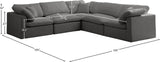 Plush Velvet Modular Sectional Sofa - Cloud-Like Comfort with Overstuffed Cushions & Custom Style