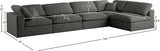 Plush Velvet Modular Sectional Sofa - Cloud-Like Comfort with Overstuffed Cushions & Custom Style