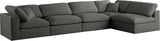Plush Velvet Modular Sectional Sofa - Cloud-Like Comfort with Overstuffed Cushions & Custom Style