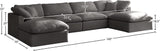 Plush Velvet Modular Sectional Sofa - Cloud-Like Comfort with Overstuffed Cushions & Custom Style