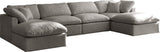 Plush Velvet Modular Sectional Sofa - Cloud-Like Comfort with Overstuffed Cushions & Custom Style