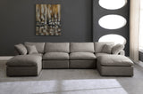 Plush Velvet Modular Sectional Sofa - Cloud-Like Comfort with Overstuffed Cushions & Custom Style
