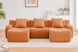 ROMA 115.3" 3-Seater Sofa with 2 Ottomans