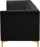Alina Velvet Modular Sofa - Modern Deep Channel Tufted Design for Customizable Comfort & Style