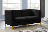 Alina Velvet Modular Sofa - Modern Deep Channel Tufted Design for Customizable Comfort & Style