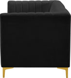 Alina Velvet Modular Sofa - Modern Deep Channel Tufted Design for Customizable Comfort & Style