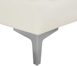 Alina Modular Contemporary Armless Chair with Deep Channel Tufting – Stylish & Customizable Seating