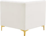 Alina Modular Corner Chair - Stylish Contemporary Design with Deep Channel Tufting for Comfort