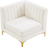 Alina Modular Corner Chair - Stylish Contemporary Design with Deep Channel Tufting for Comfort