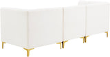 Alina Velvet Modular Sofa - Contemporary Design with Deep Channel Tufting for Ultimate Comfort