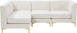 Alina Velvet Modular Sectional Sofa - Modern Deep Channel Tufting with Custom Configurations & Style