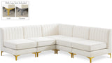 Alina Velvet Modular Sectional Sofa - Modern Deep Channel Tufting with Custom Configurations & Style