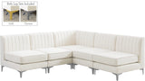 Alina Velvet Modular Sectional Sofa - Modern Deep Channel Tufting with Custom Configurations & Style