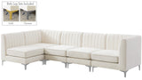 Alina Velvet Modular Sectional Sofa - Modern Deep Channel Tufting with Custom Configurations & Style