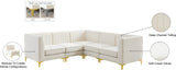 Alina Velvet Modular Sectional Sofa - Modern Deep Channel Tufting with Custom Configurations & Style