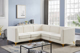 Alina Velvet Modular Sectional Sofa - Modern Deep Channel Tufting with Custom Configurations & Style