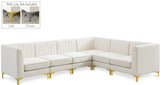 Alina Velvet Modular Sectional Sofa - Modern Deep Channel Tufting with Custom Configurations & Style