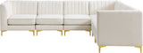 Alina Velvet Modular Sectional Sofa - Modern Deep Channel Tufting with Custom Configurations & Style