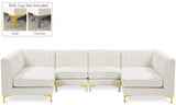 Alina Velvet Modular Sectional Sofa - Modern Deep Channel Tufting with Custom Configurations & Style