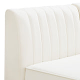 Alina Velvet Modular Sectional Sofa - Modern Deep Channel Tufting with Custom Configurations & Style