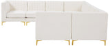 Alina Velvet Modular Sectional Sofa - Modern Deep Channel Tufting with Custom Configurations & Style