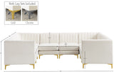 Alina Velvet Modular Sectional Sofa - Modern Deep Channel Tufting with Custom Configurations & Style