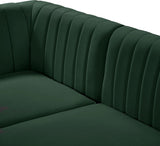 Alina Modular Contemporary Armless Chair with Deep Channel Tufting – Stylish & Customizable Seating