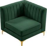 Alina Modular Corner Chair - Stylish Contemporary Design with Deep Channel Tufting for Comfort