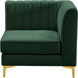 Alina Modular Corner Chair - Stylish Contemporary Design with Deep Channel Tufting for Comfort