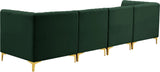 Alina Velvet Modular Sectional Sofa – Modern Deep Channel Tufting, Custom Configurations & Comfort