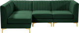 Alina Velvet Modular Sectional Sofa – Modern Deep Channel Tufting, Custom Configurations & Comfort