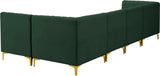 Alina Velvet Modular Sectional Sofa – Modern Deep Channel Tufting, Custom Configurations & Comfort