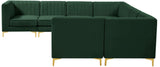 Alina Velvet Modular Sectional Sofa – Modern Deep Channel Tufting, Custom Configurations & Comfort