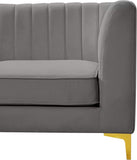 Alina Modular Corner Chair - Stylish Contemporary Design with Deep Channel Tufting for Comfort