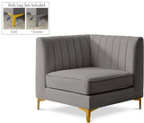 Alina Modular Corner Chair - Stylish Contemporary Design with Deep Channel Tufting for Comfort