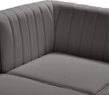 Alina Velvet Modular Sofa: Luxurious Deep Channel Tufting for Modern Comfort and Custom Configurations